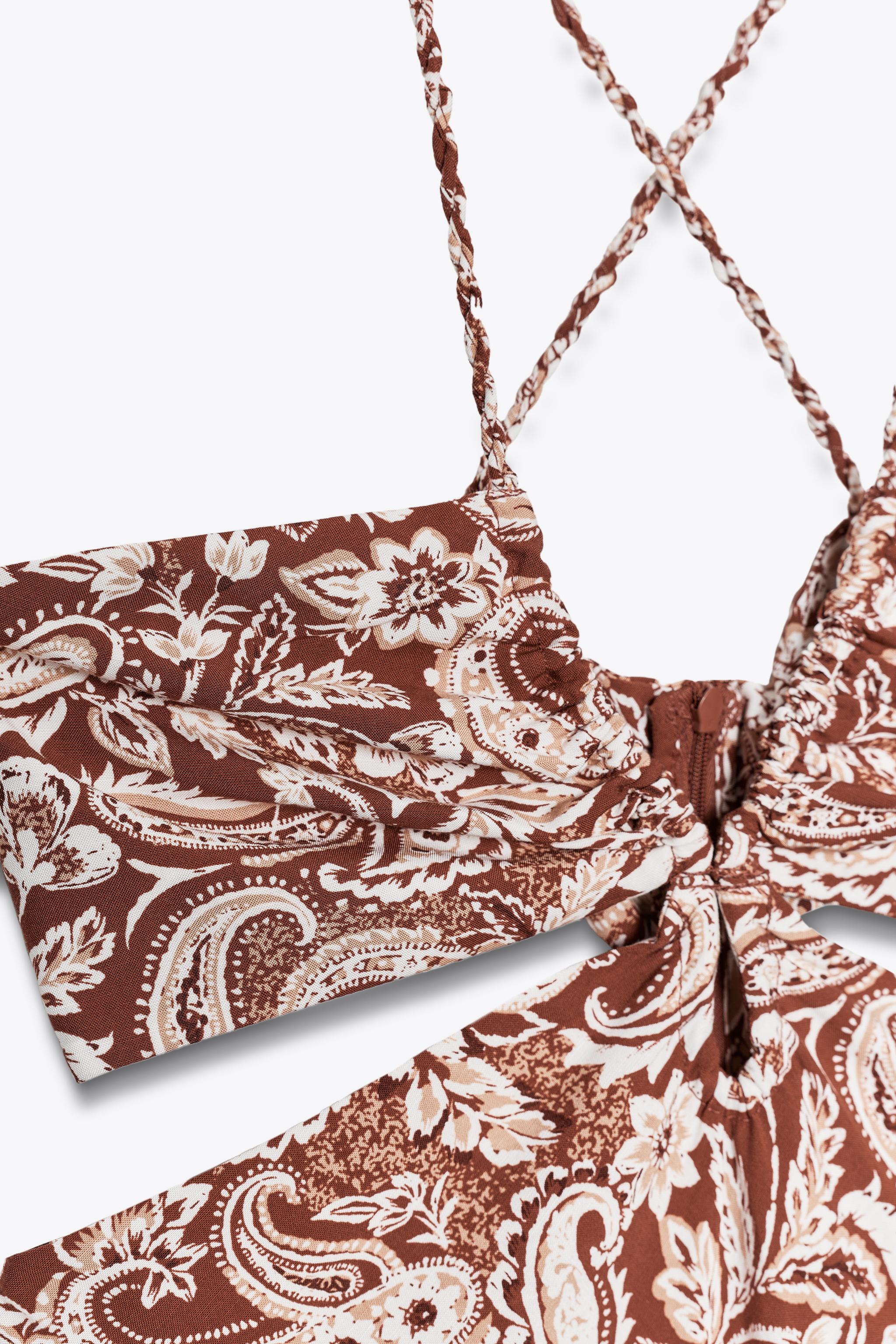 ROBE MIDI IMPRIMÉE AJOURÉE